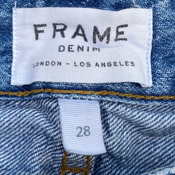 Frame Le Grand Garcon Short High Rise 28 - Picture 3 of 5